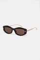 Γυαλιά ηλίου Alexander McQueen AM0482S καφέ AA00