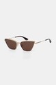 Alexander McQueen occhiali da sole a tinta unita oro AM0501S