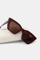 Akcesoria Alexander McQueen okulary przeciwsłoneczne AM0507S brązowy