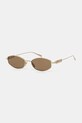 Сонцезахисні окуляри Gucci однотонна з деталлю золотий GG1802S