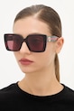 Gucci ochelari de soare dreptunghiular burgundia GG1861S