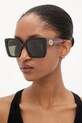 Gucci occhiali da sole rectangle nero GG1861S