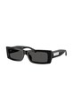 Jimmy Choo ochelari de soare dreptunghiular negru 0JC5040U