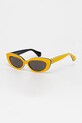 Vivienne Westwood ochelari de soare Leicester ochi de pisică galben VW5098