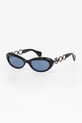 Vivienne Westwood okulary przeciwsłoneczne Duchess gładka z detalem czarny VW5093