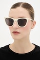 Saint Laurent okulary przeciwsłoneczne KATE THIN jednolita beżowy SL.214.KATE.THIN