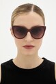 Love Moschino okulary przeciwsłoneczne MOL097/S bordowy AA00
