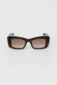 Akcesoria Alexander McQueen okulary przeciwsłoneczne AM0526S brązowy