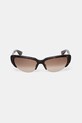 Alexander McQueen okulary przeciwsłoneczne AM0533S brązowy AA00