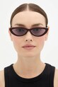 Alexander McQueen okulary przeciwsłoneczne AM0535S bordowy