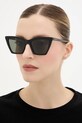 Alexander McQueen ochelari de soare uniforme negru AM0536S