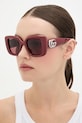 Gucci ochelari de soare dreptunghiular burgundia GG1975S