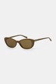 Saint Laurent okulary przeciwsłoneczne jednolita brązowy SL.822