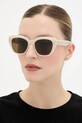 Saint Laurent okulary przeciwsłoneczne jednolita beżowy SL.827