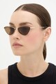 Saint Laurent okulary przeciwsłoneczne jednolita złoty SL.830