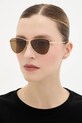 Saint Laurent okulary przeciwsłoneczne VESPER jednolita złoty SL.831.VESPER
