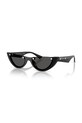 Jimmy Choo okulary przeciwsłoneczne kocie oczy czarny 0JC5049HU