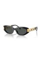 Versace okulary przeciwsłoneczne okrągłe czarny 0VE4501