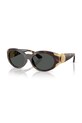 Versace okulary przeciwsłoneczne geometryczne brązowy 0VE4503U