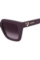 Love Moschino okulary przeciwsłoneczne kwadratowe damskie fioletowy MOL099/S