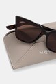Akcesoria Alexander McQueen okulary przeciwsłoneczne damskie AM0556S brązowy
