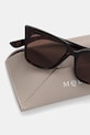 Akcesoria Alexander McQueen okulary przeciwsłoneczne damskie AM0556S brązowy