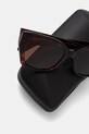 Akcesoria Balenciaga okulary przeciwsłoneczne kocie oczy damskie BB0474S brązowy