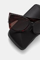 Akcesoria Balenciaga okulary przeciwsłoneczne kocie oczy damskie BB0474S brązowy