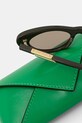Akcesoria Bottega Veneta okulary przeciwsłoneczne kocie oczy damskie BV1447S zielony