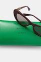 Bottega Veneta okulary przeciwsłoneczne kocie oczy damskie bordowy BV1447S