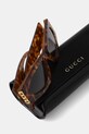Akcesoria Gucci okulary przeciwsłoneczne kocie oczy damskie GG2040S brązowy