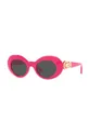 różowy Versace okulary przeciwsłoneczne dziecięce Dziewczęcy