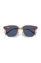 Detské slnečné okuliare Ray-Ban JUNIOR NEW CLUBMASTER 0RJ9116S fialová