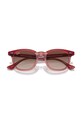 Ray-Ban okulary przeciwsłoneczne dziecięce 0RJ9098S.G czerwony