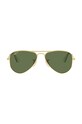 Ray-Ban okulary przeciwsłoneczne dziecięce JUNIOR AVIATOR 0RJ9506S.Polarized zielony AA00