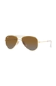 Παιδικά γυαλιά ηλίου Ray-Ban Junior Aviator καφέ