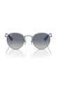 Ray-Ban okulary przeciwsłoneczne dziecięce JUNIOR ROUND 0RJ9547S niebieski AA00