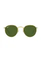 Ray-Ban okulary przeciwsłoneczne dziecięce JUNIOR ROUND zielony