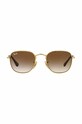 Ray-Ban okulary przeciwsłoneczne dziecięce JUNIOR FRANK 0RJ9557S brązowy AA00