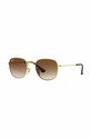 Ray-Ban okulary przeciwsłoneczne dziecięce JUNIOR FRANK brązowy 0RJ9557S