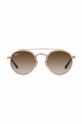 Dječje sunčane naočale Ray-Ban Round Double Bridge smeđa 0RJ9647S