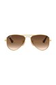 Ray-Ban ochelari de soare copii Junior Aviator 0RJ9506S.K maro AA00