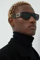 czarny Versace okulary przeciwsłoneczne Męski