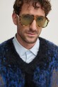 Gucci okulary przeciwsłoneczne jednolita brązowy GG1042S