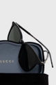 czarny Gucci okulary przeciwsłoneczne