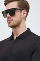 czarny Alexander McQueen okulary przeciwsłoneczne AM0354S Męski