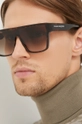 brązowy Alexander McQueen okulary przeciwsłoneczne Męski