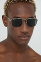 Ray-Ban ochelari de soare uniforme argintiu 0RB3588