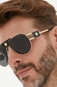 Sluneční brýle Versace pilotky zlatá 0VE2252