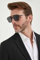 Bottega Veneta okulary przeciwsłoneczne jednolita czarny BV1236S